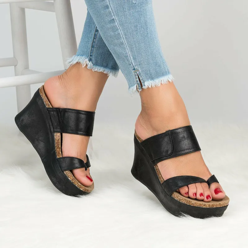 Flip Flops Women Thick Bottom Platform Wedges Heel Shoes 2018 Woman Summer Sandals Open Toe High-heeled Shoes
Flip Flops Women Thick Bottom Platform Wedges Heel Shoes 2018 Woman Summer Sandals Open Toe High-heeled Shoes