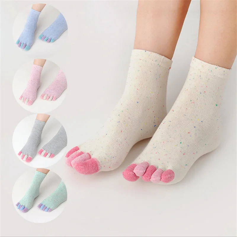 Hot sale! women's 5 toe socks 5 pairs/lot lady womens girls five fingers trainer toe cotton socks colorful pilates massage sock
Hot sale! women's 5 toe socks 5 pairs/lot lady womens girls five fingers trainer toe cotton socks colorful pilates massage sock