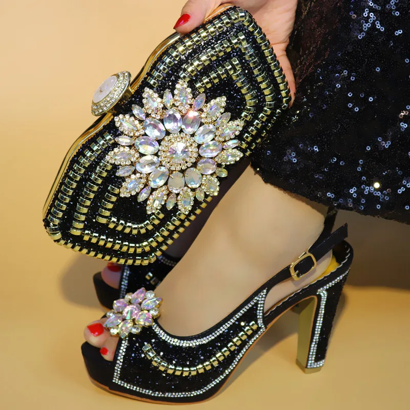 Hot Sale Fashion Woman Shoes And Bag Set New Black Italian Design High Heels Shoes And Bag Set For lady Party Shoes&bags
Hot Sale Fashion Woman Shoes And Bag Set New Black Italian Design High Heels Shoes And Bag Set For lady Party Shoes&bags