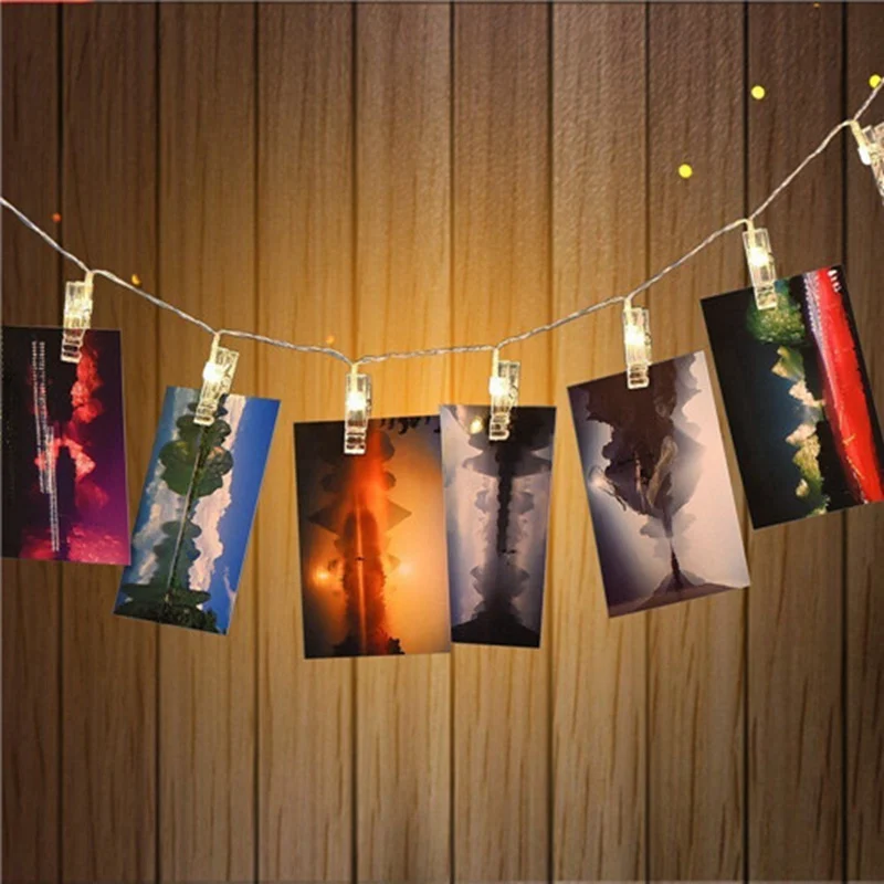 SZYOUMY 2M 4M Battery Powered Photo Clip String Lights Wedding Decorative Christmas Lights for Party Holiday Decoration Garland
SZYOUMY 2M 4M Battery Powered Photo Clip String Lights Wedding Decorative Christmas Lights for Party Holiday Decoration Garland