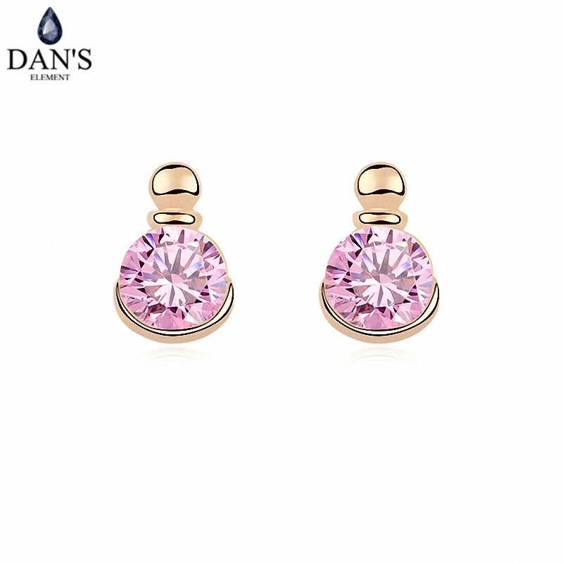 DAN'S ELEMENT 3 Colors Real Big Brand AAA Zirconia Micro Inlays Round Bean Stud Earrings for Women 99672pink
DAN'S ELEMENT 3 Colors Real Big Brand AAA Zirconia Micro Inlays Round Bean Stud Earrings for Women 99672pink