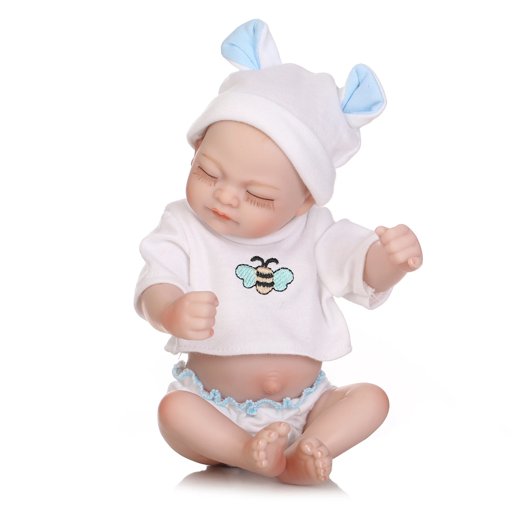 27cm Mini Bebe Reborn Silicone Doll Sleeping Boys Bonecas Realistic Soft Baby Dolls Kids Birthday Toys Small Dolls
27cm Mini Bebe Reborn Silicone Doll Sleeping Boys Bonecas Realistic Soft Baby Dolls Kids Birthday Toys Small Dolls