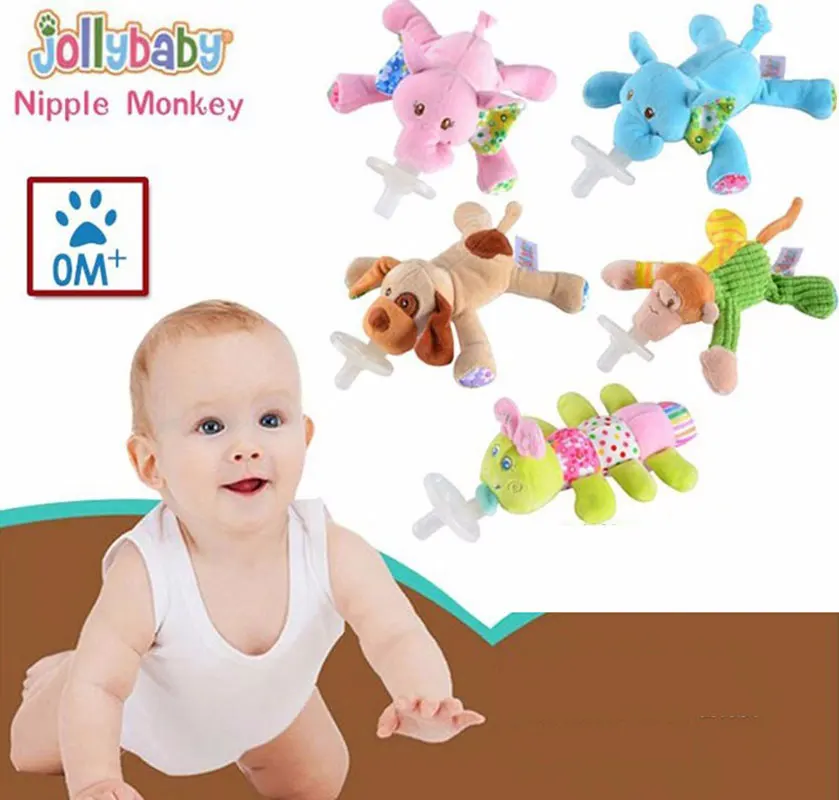 Jollybaby детский удобный плюшевый силиконовый пустышка для кормления детей|baby