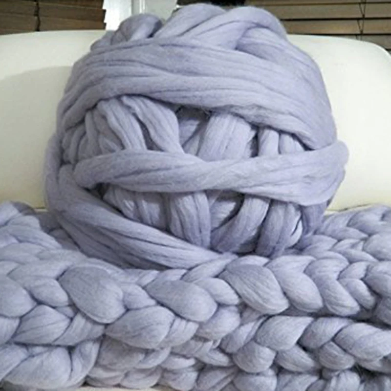 1000g/Ball Thick Chunky Yarn Soft Merino Wool Yarn DIY Bulky Arm Roving Knitting Blanket Hand Knit Spinning Crocheting Hat Scarf
1000g/Ball Thick Chunky Yarn Soft Merino Wool Yarn DIY Bulky Arm Roving Knitting Blanket Hand Knit Spinning Crocheting Hat Scarf