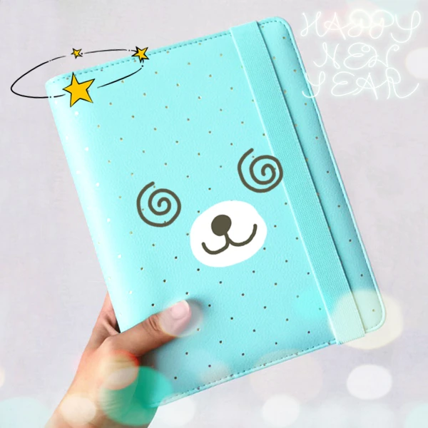 2020 Lovedoki Dokibook блокнот планировщик А6 синий мятный золотистый в горошек 6 колец