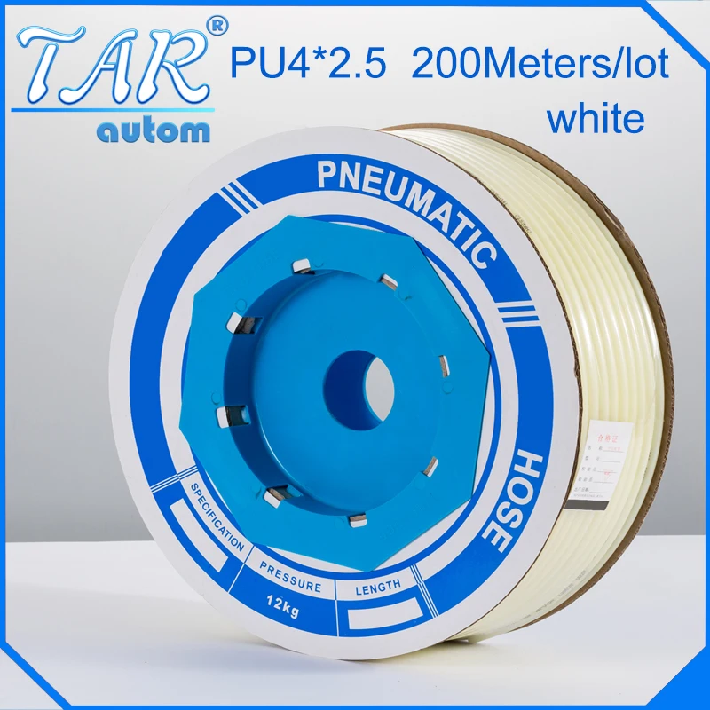200m/piece High Quality Pneumatic Hose PU Tube OD 4MM ID 2.5MM Plastic Flexible Pipe PU4*2.5 Polyurethane Tubing
200m/piece High Quality Pneumatic Hose PU Tube OD 4MM ID 2.5MM Plastic Flexible Pipe PU4*2.5 Polyurethane Tubing
