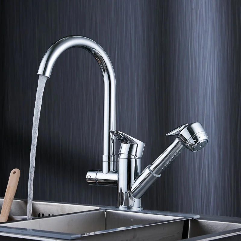 Free Shipping LANGYO New Design Pull Out Kitchen Faucet High Quality Hot and Cold Water Sink Mixer Tap Deck Mounted B-9207
Free Shipping LANGYO New Design Pull Out Kitchen Faucet High Quality Hot and Cold Water Sink Mixer Tap Deck Mounted B-9207