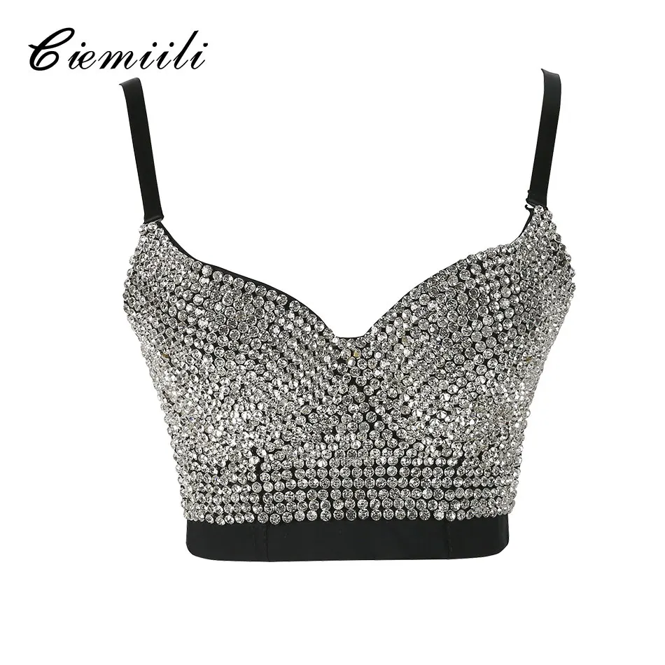 CIEMIILI 2021 New Arrival Summer Women Tops Cocktail Crop Top Solid Beading Spaghetti Strap Sleeveless Sexy Bra Sexy Camis
CIEMIILI 2021 New Arrival Summer Women Tops Cocktail Crop Top Solid Beading Spaghetti Strap Sleeveless Sexy Bra Sexy Camis