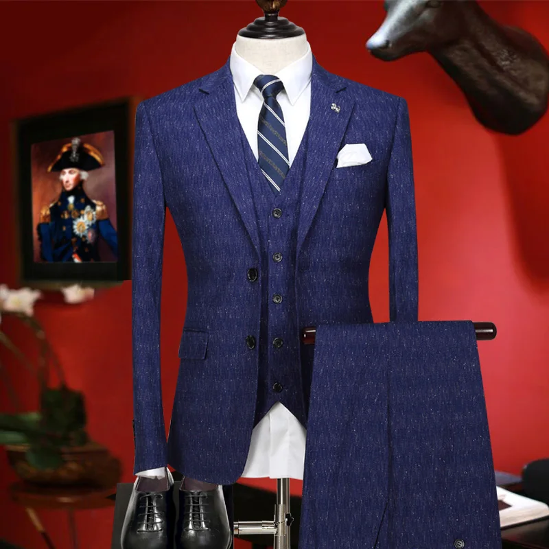 men suit new arrivals retro blue wedding groom wear fashion young man suits set 3 pieces blazer vest pant single breasted tuxedo
men suit new arrivals retro blue wedding groom wear fashion young man suits set 3 pieces blazer vest pant single breasted tuxedo