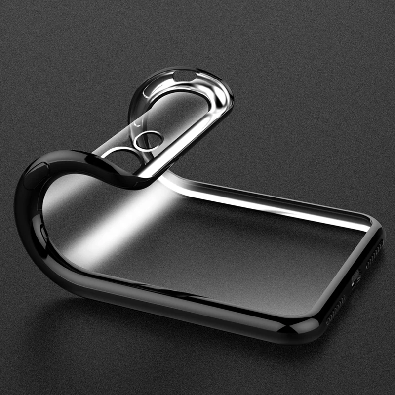 Фото Прозрачный силиконовый чехол для iPhone 7 plus тонкий мягкий из ТПУ - купить