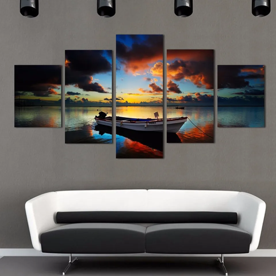 HD Print 5 pcs sunset beach boat canvas wall art painting art Home Decor Canvas Art Print seascape Painting on canvas /PT0939
HD Print 5 pcs sunset beach boat canvas wall art painting art Home Decor Canvas Art Print seascape Painting on canvas /PT0939