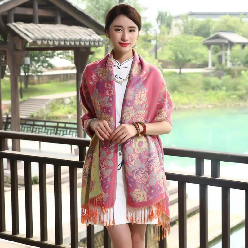 Hot Pink Pashmina 100% Warm Cashmere Women's Scarves Paisley flower style Stole Shawl Wrap Autumn winter spring Scarf for lady
Hot Pink Pashmina 100% Warm Cashmere Women's Scarves Paisley flower style Stole Shawl Wrap Autumn winter spring Scarf for lady