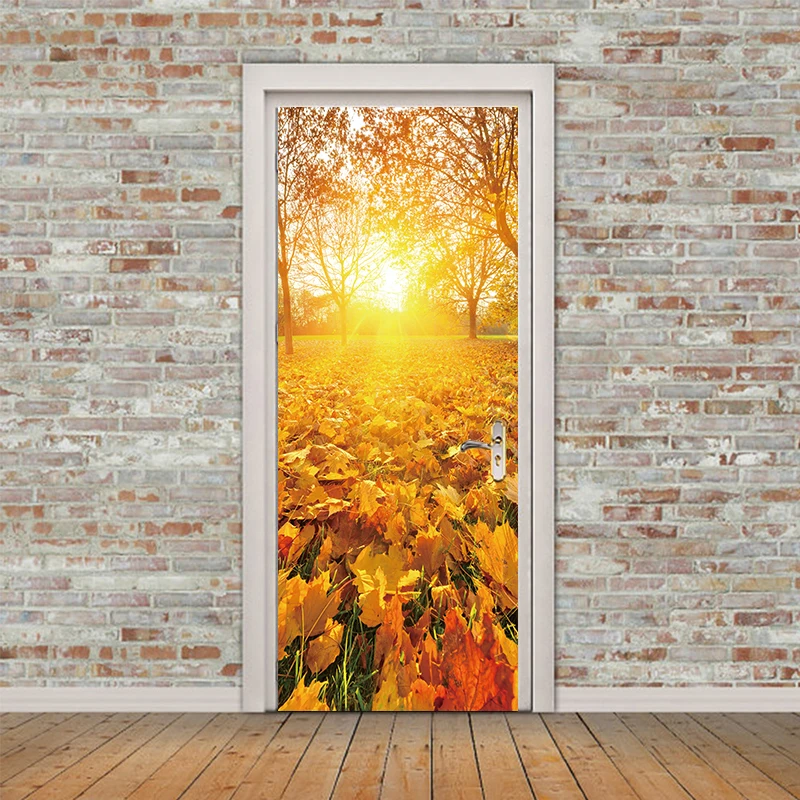 2Pcs/set Autumn Leaves Sun Door Stickers Landscape Style Wall Sticker Bedroom Living Room Scenery Waterproof Decals Home Decor
2Pcs/set Autumn Leaves Sun Door Stickers Landscape Style Wall Sticker Bedroom Living Room Scenery Waterproof Decals Home Decor