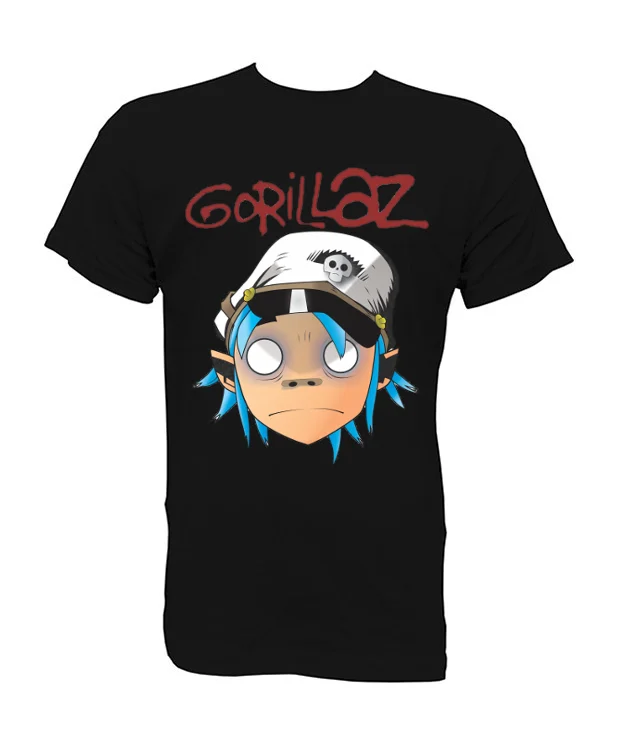 Camiseta футболка Gorillaz 2D Уход за кожей лица XS S M L XL| |