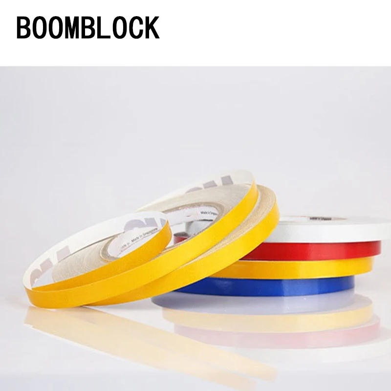 Светоотражающая лента BOOMBLOCK для автомобиля 1 см * 5 м стильная наклейка на обод