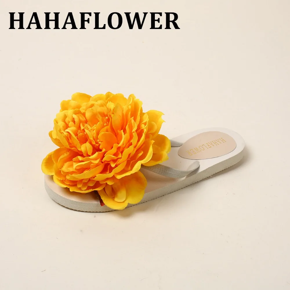 HAHAFLOWER New Fashion Summer Shoes Woman Slippers Yellow 16cm Flowers Women Sandals Flat Sandals Slippers Non-slip Large Size
HAHAFLOWER New Fashion Summer Shoes Woman Slippers Yellow 16cm Flowers Women Sandals Flat Sandals Slippers Non-slip Large Size