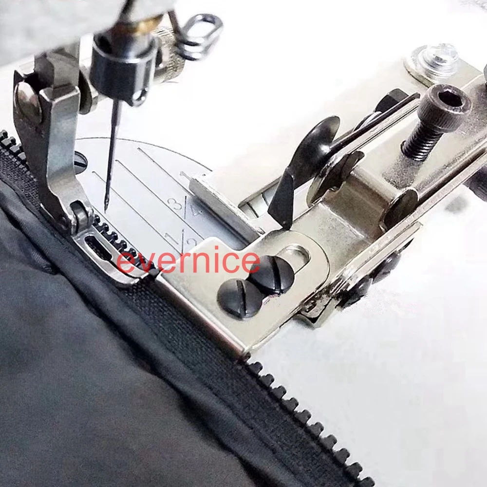 Adjustable Zipper Guide Attachment New Style For Home And Industrial Sewing Machine.
Adjustable Zipper Guide Attachment New Style For Home And Industrial Sewing Machine.