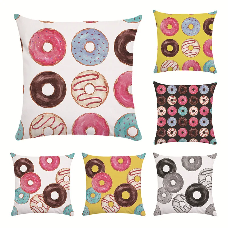 45*45cm Colored donuts Printing Cushion Cover Sofa Pillowcase For Office Living Room Home Decorative Pillow Cases
45*45cm Colored donuts Printing Cushion Cover Sofa Pillowcase For Office Living Room Home Decorative Pillow Cases