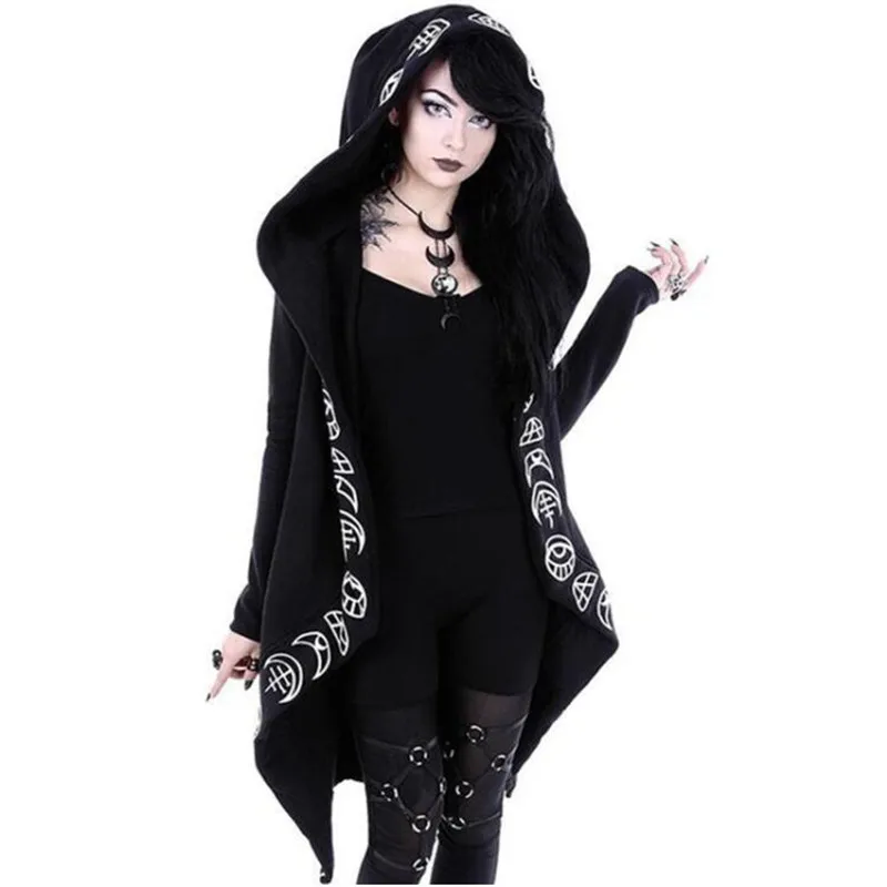 Hip-hop hoodie Gothic Casual Cool Chic Black Plus Size Women Sweatshirts Loose Cotton Hooded Plain Print Female Punk Hoodies
Hip-hop hoodie Gothic Casual Cool Chic Black Plus Size Women Sweatshirts Loose Cotton Hooded Plain Print Female Punk Hoodies