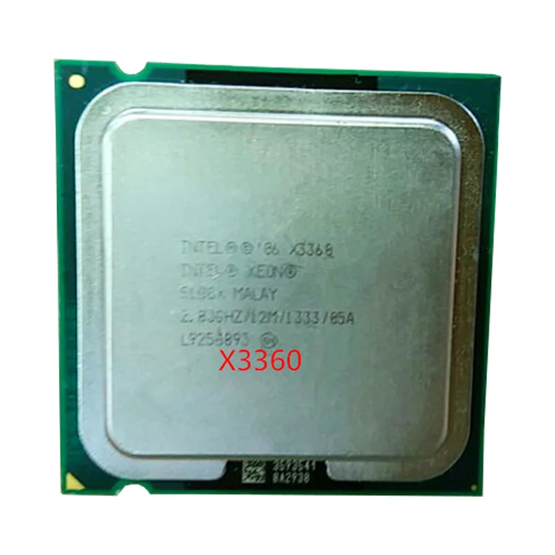 INTEL Xeon Quad Core X3360 cpu (2.833GHz /12M Cache /FSB 1333 )still have sale Intel X3360 LGA775 CPU
INTEL Xeon Quad Core X3360 cpu (2.833GHz /12M Cache /FSB 1333 )still have sale Intel X3360 LGA775 CPU