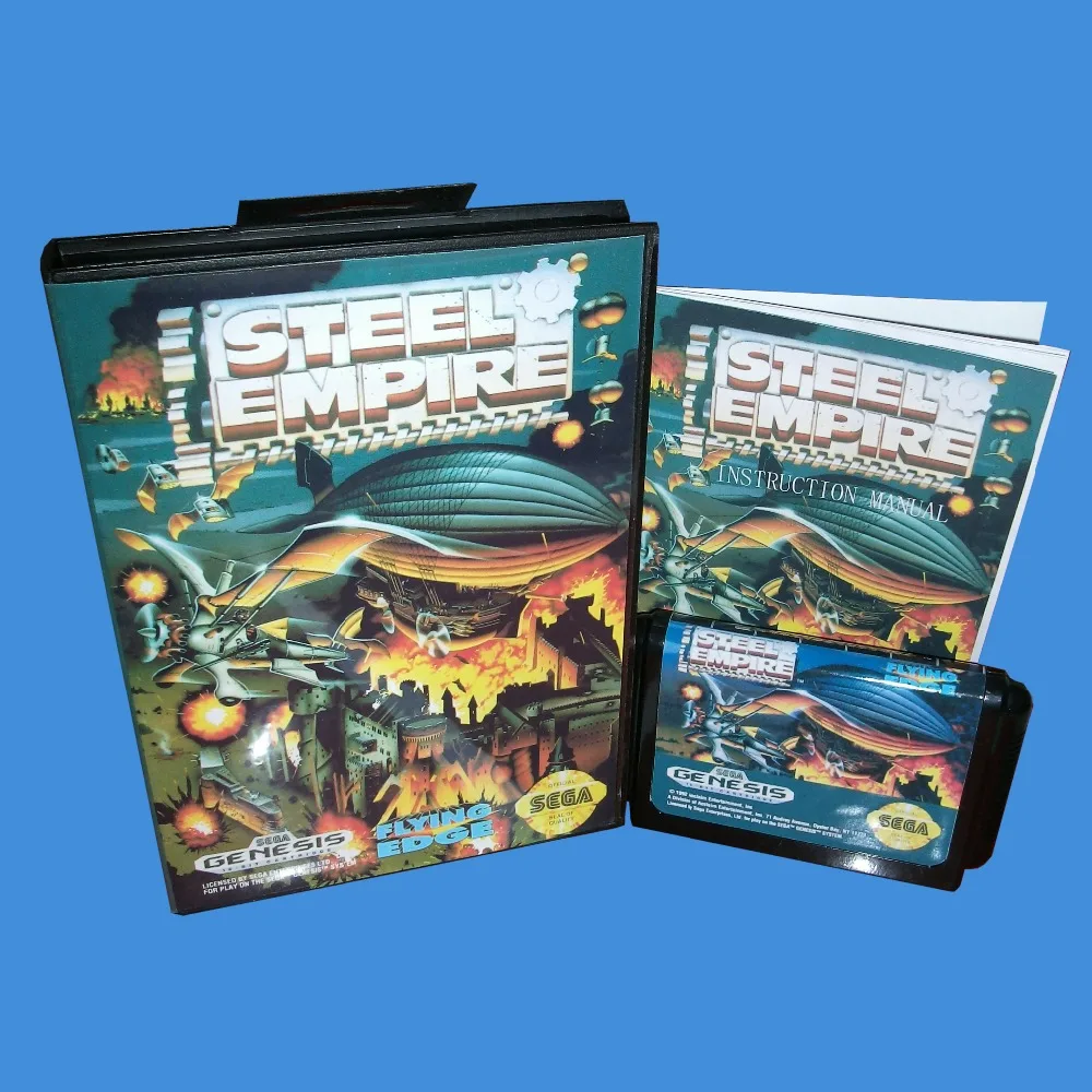 Steel Empire With Box And Manual 16bit MD Game Card For Sega Mega Drive For Genesis
Steel Empire With Box And Manual 16bit MD Game Card For Sega Mega Drive For Genesis