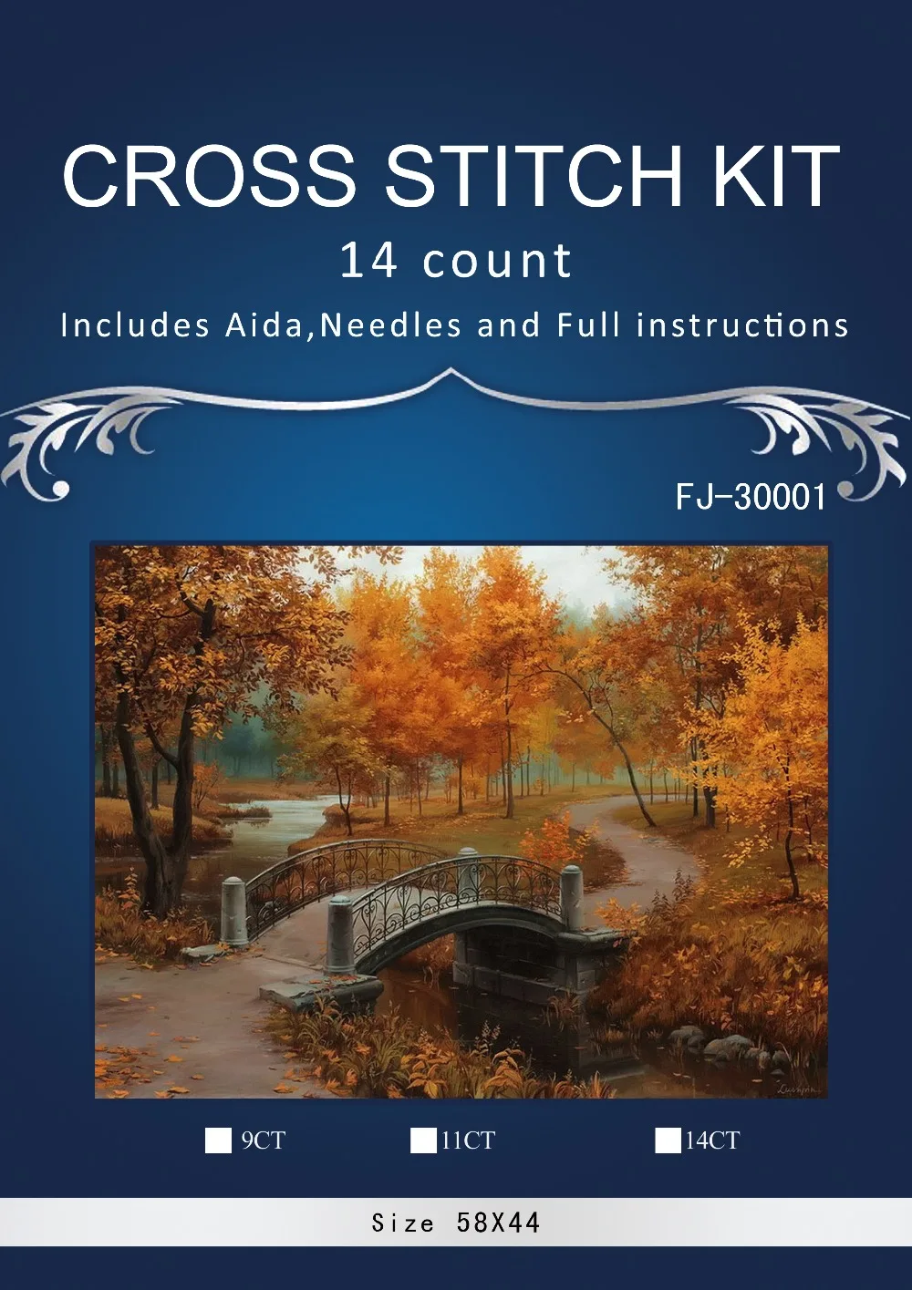 FJ-30077 bridge in woods Counted Cross Stitch Cartoon Cross Stitch 14CT Cross-Stitch Kit Handmade Embroidery Needlework
FJ-30077 bridge in woods Counted Cross Stitch Cartoon Cross Stitch 14CT Cross-Stitch Kit Handmade Embroidery Needlework