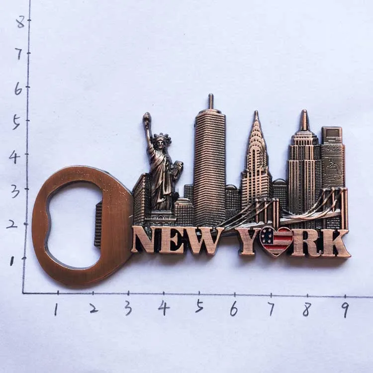 New York Statue of Liberty world trade building three-dimensional landscape magnetic paste refrigerator
New York Statue of Liberty world trade building three-dimensional landscape magnetic paste refrigerator