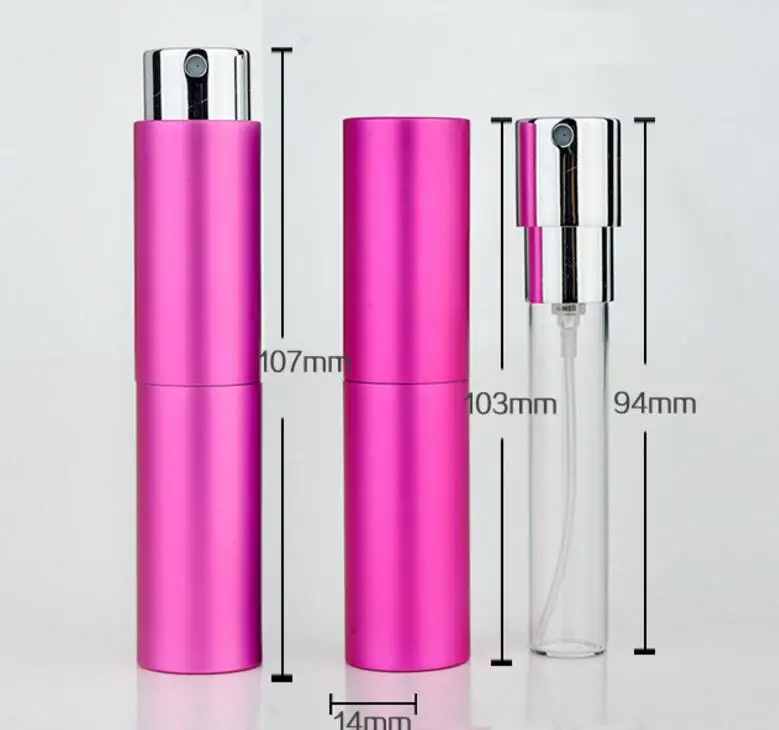 8 ML Mini Portable Aluminum Refillable Perfume Bottle With Spray, Empty Cosmetic Packaging Container lin3271
8 ML Mini Portable Aluminum Refillable Perfume Bottle With Spray, Empty Cosmetic Packaging Container lin3271
