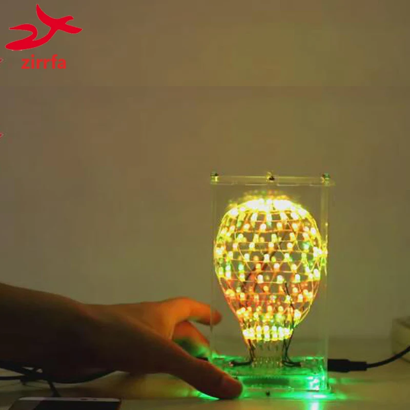Electronic DIY Kit Colarful LED Cubic Ball 3D LED Suite Smart Electronics Led Cubeeds Kit DIY Electronic
Electronic DIY Kit Colarful LED Cubic Ball 3D LED Suite Smart Electronics Led Cubeeds Kit DIY Electronic