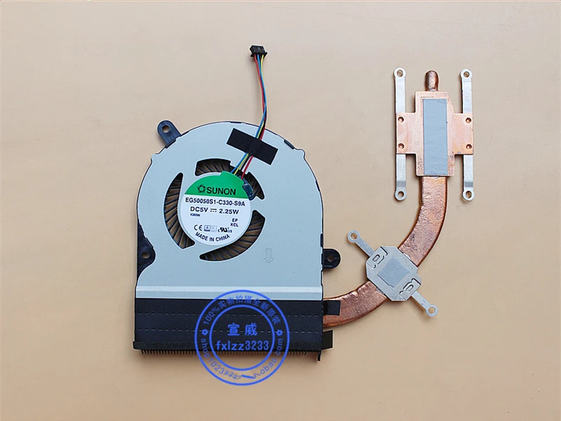 New CPU Cooler Fan/Heatsink Radiator For Asus S301 S301LP S301LA Q301 Q301N EG50050S1-C330-S9A DC5V 2.25W
New CPU Cooler Fan/Heatsink Radiator For Asus S301 S301LP S301LA Q301 Q301N EG50050S1-C330-S9A DC5V 2.25W