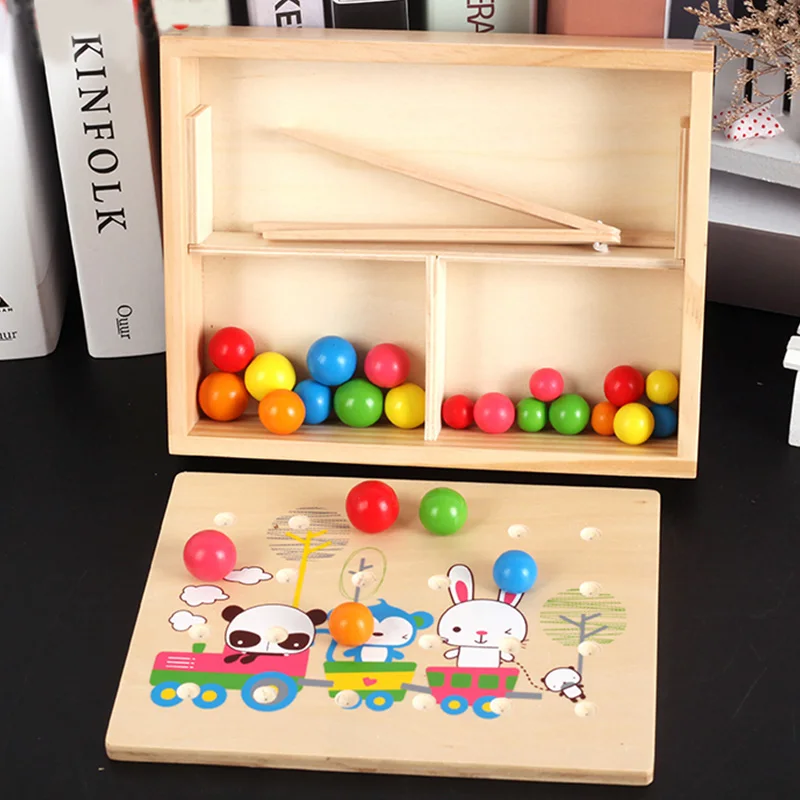 Candice guo wooden montessori toy baby chopsticks learning game hand train clip carry colorful wood beads ball board box 1set
Candice guo wooden montessori toy baby chopsticks learning game hand train clip carry colorful wood beads ball board box 1set