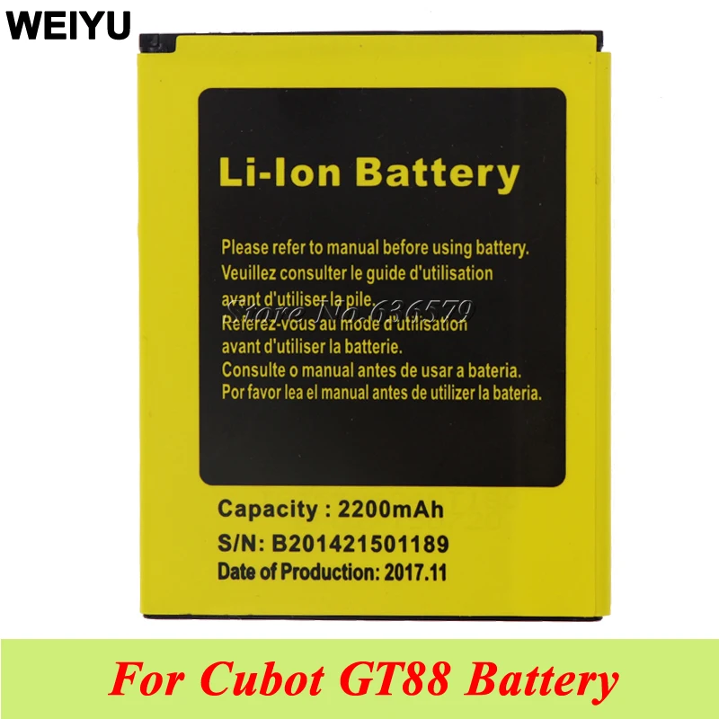 2200 мА ч для Cubot GT88 Батарея AKKU батарея Аккумулятор|battery for|battery 2200mah2200mah battery |