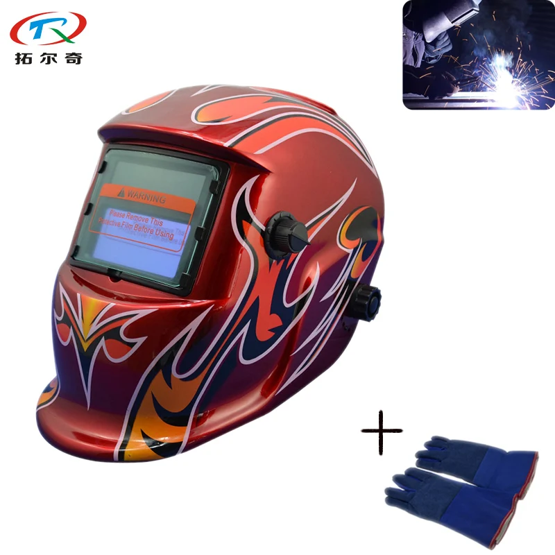 TRQ-HD06-2233DE CE Certified Welding Helmet Auto darkening with Welding Glove Solar Powered Filter Lens Fast Shipping
TRQ-HD06-2233DE CE Certified Welding Helmet Auto darkening with Welding Glove Solar Powered Filter Lens Fast Shipping