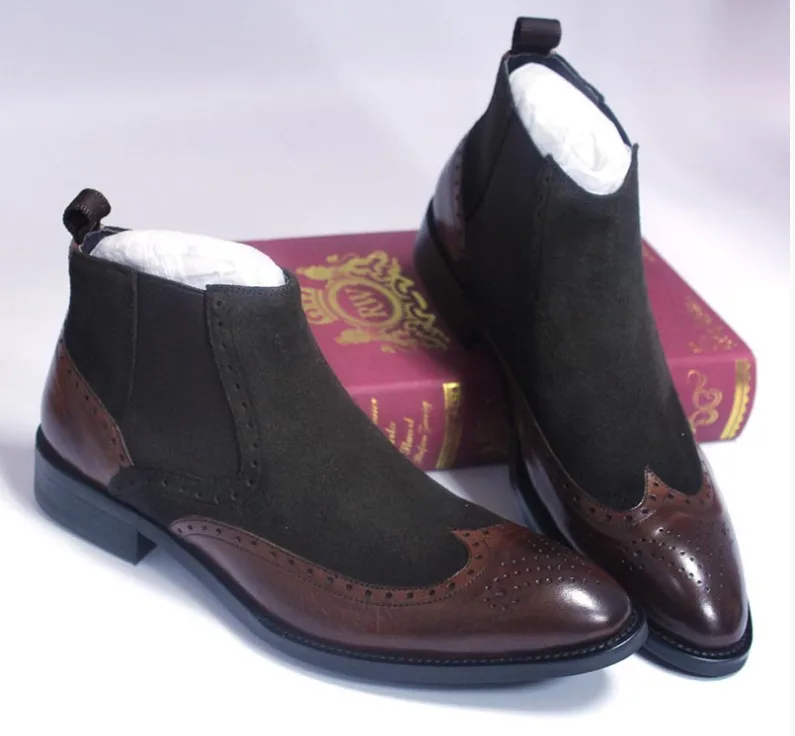Autumn Men Fashion Pointed Toes Genuine Leather Side Zipper Ankle Boots England Style Soft Leather Casual Leather Martin Boots
Autumn Men Fashion Pointed Toes Genuine Leather Side Zipper Ankle Boots England Style Soft Leather Casual Leather Martin Boots