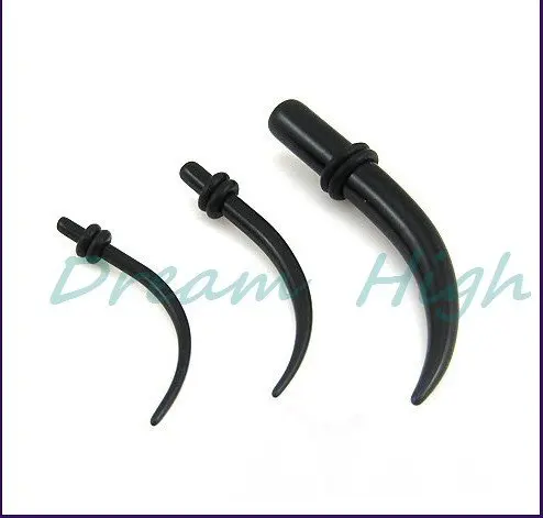HENGKE Jewelry UV Acrylic Starter Ear Expander Black Curved Earring Ear Plugs 100pcs/lot Promotional Product Free Shipping
HENGKE Jewelry UV Acrylic Starter Ear Expander Black Curved Earring Ear Plugs 100pcs/lot Promotional Product Free Shipping