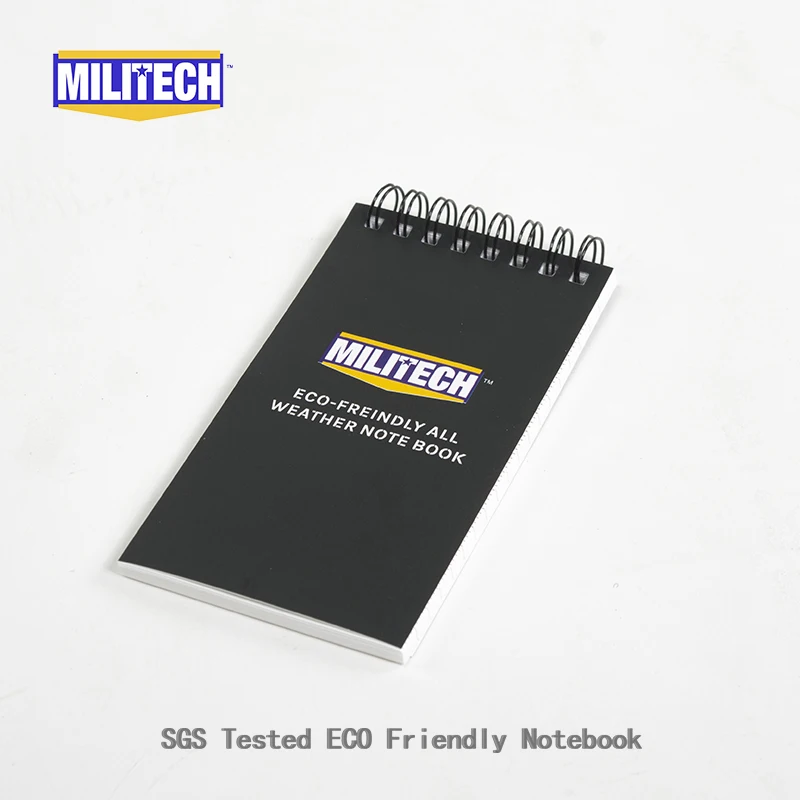 Militech Eco Friendly Degradable Stone Powder Made Waterproof 3'' x 5'' Tactical All Weather Notebook Tested By SGS and PIDC
Militech Eco Friendly Degradable Stone Powder Made Waterproof 3'' x 5'' Tactical All Weather Notebook Tested By SGS and PIDC