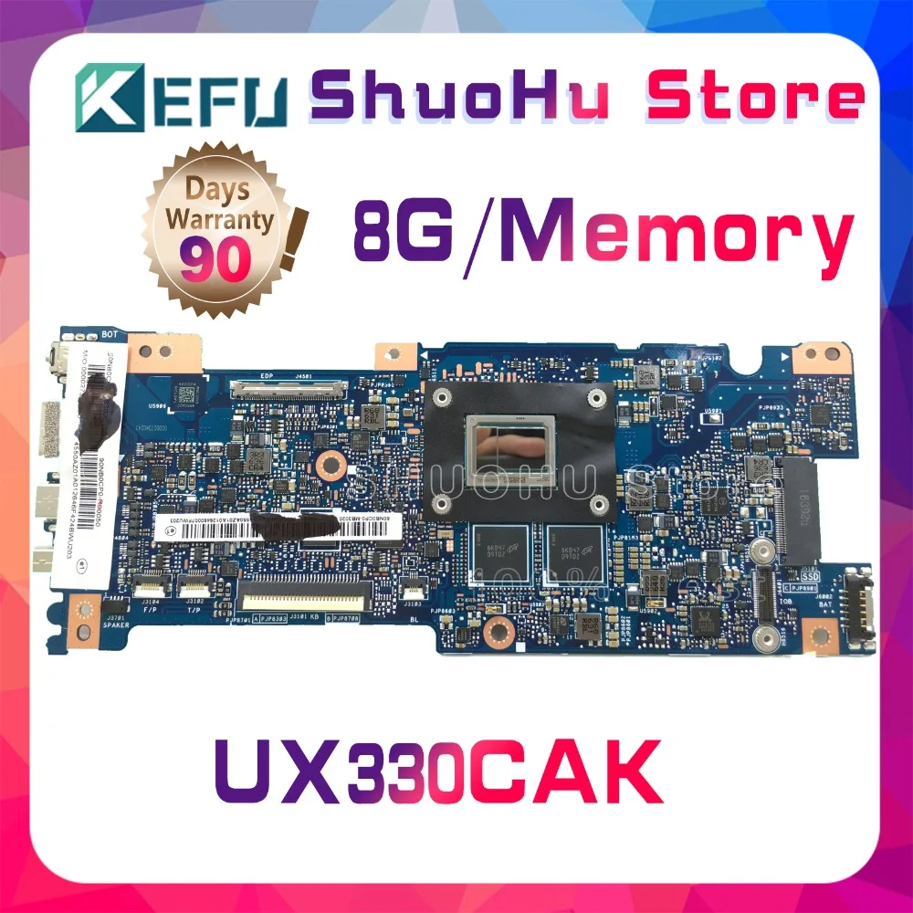KEFU For ASUS ZenBook UX330CAK UX330CA UX330C UX330 8G Memory Laptop Motherboard Tested 100% Work Original Mainboard
KEFU For ASUS ZenBook UX330CAK UX330CA UX330C UX330 8G Memory Laptop Motherboard Tested 100% Work Original Mainboard