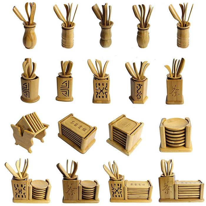 Chinese Bamboo Tea Tools Set Puer Knife Spoon Clip Strainer Vintage Handmade Kung Fu Tea Sets Accessories Ceremony
Chinese Bamboo Tea Tools Set Puer Knife Spoon Clip Strainer Vintage Handmade Kung Fu Tea Sets Accessories Ceremony