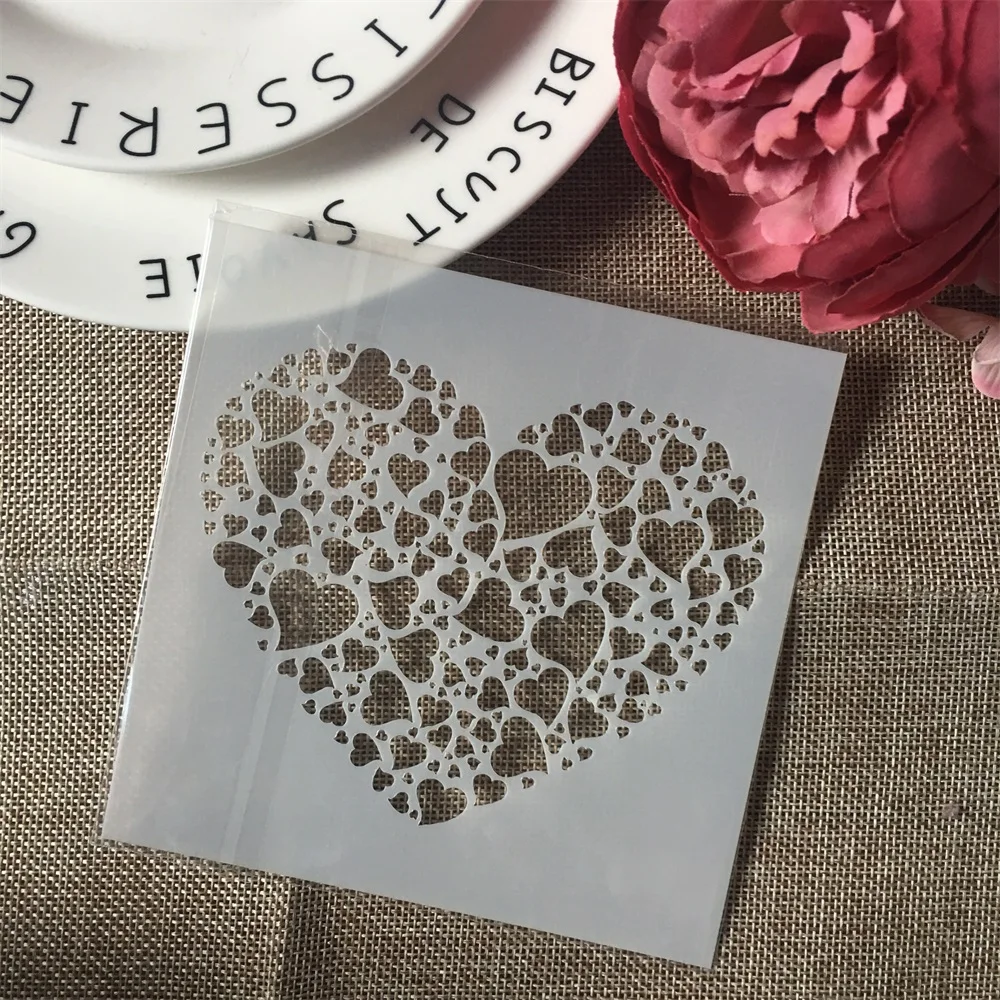 1Pcs 13cm Love Heart DIY Craft Layering Stencils Wall Painting Scrapbooking Stamping Embossing Album Paper Card Template F5173
1Pcs 13cm Love Heart DIY Craft Layering Stencils Wall Painting Scrapbooking Stamping Embossing Album Paper Card Template F5173