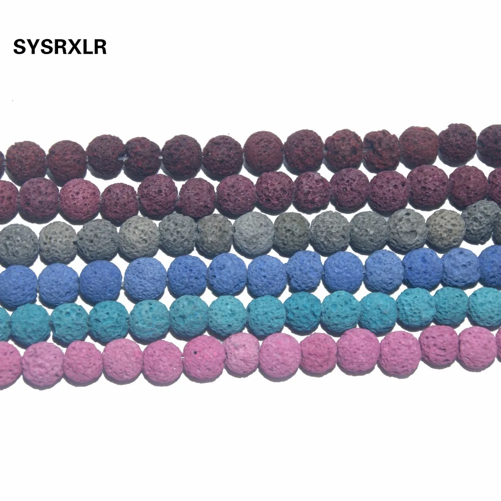 Wholesale 8 MM Natural Stone Rock Ball Colorful Volcanic Lava Round Loose Spacer Beads DIY For Jewelry Bracelet Making Gift
Wholesale 8 MM Natural Stone Rock Ball Colorful Volcanic Lava Round Loose Spacer Beads DIY For Jewelry Bracelet Making Gift