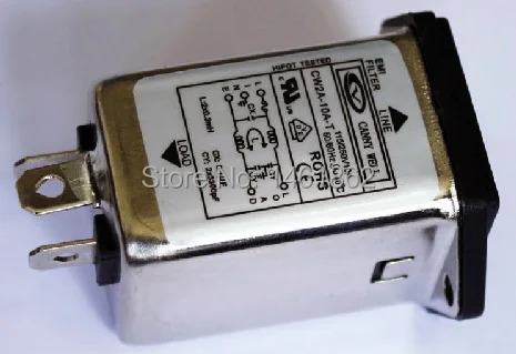 CW2A-10A-T Мощный фильтр EMI, шумовой фильтр с предохранителем 1A 3A 6A 10A 115V 250V UL cUL VDE и RoSH CANNY
CW2A-10A-T Мощный фильтр EMI, шумовой фильтр с предохранителем 1A 3A 6A 10A 115V 250V UL cUL VDE и RoSH CANNY