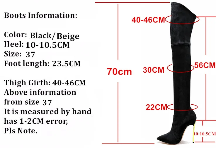 Women Boots Black Stretch Slim Thigh High Boots Fashion 10CM High Heel Fashion Shoes Woman K-060
Women Boots Black Stretch Slim Thigh High Boots Fashion 10CM High Heel Fashion Shoes Woman K-060
