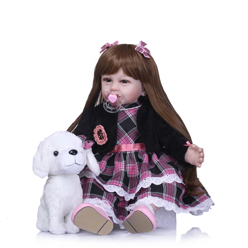Bebe reborn 55cm girl doll reborn 3/4 soft silicone cloth body children play house toy dolls newborn long hair reborn girl baby
Bebe reborn 55cm girl doll reborn 3/4 soft silicone cloth body children play house toy dolls newborn long hair reborn girl baby