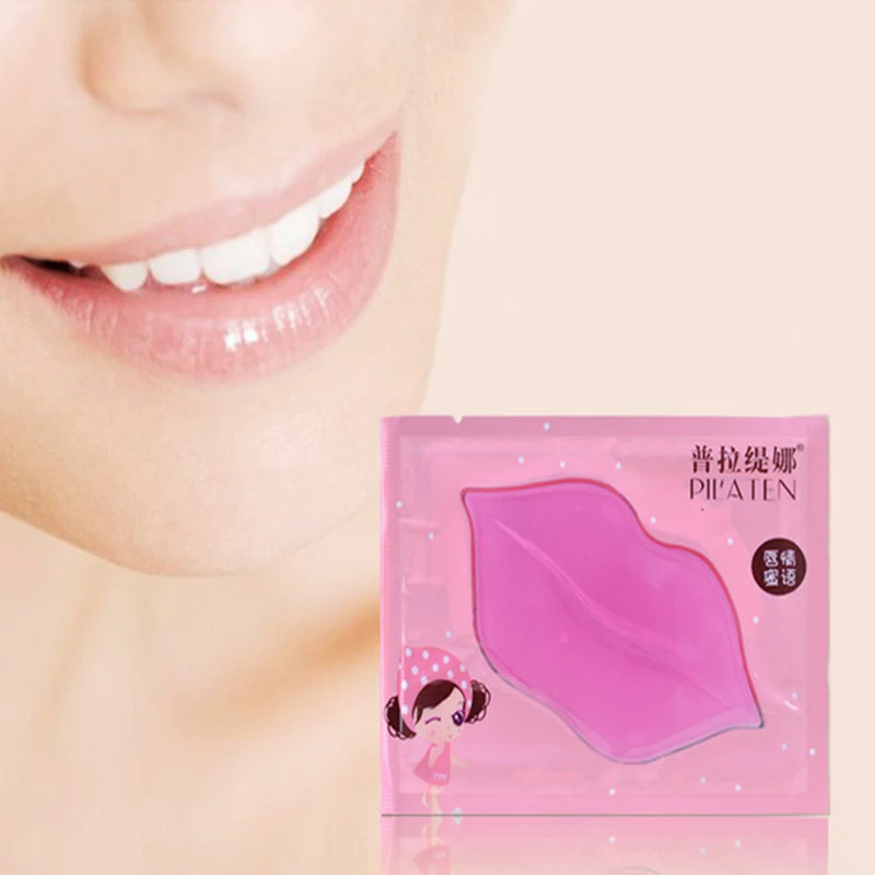 5 PCSLip пополнела губ Collagen Crystal Mask колодки влаги Сущность омолаживающий морщин патч