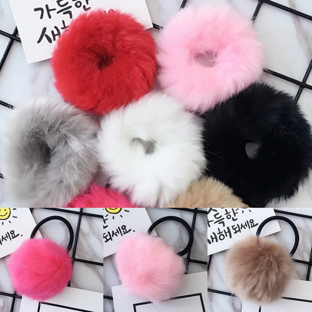 Women Girls Sweet Candy Color Hair Rope Elastic Fluffy Artificial Faux Rabbit Fur Pompom Ball Ponytail Holder Scrunchies Random
Women Girls Sweet Candy Color Hair Rope Elastic Fluffy Artificial Faux Rabbit Fur Pompom Ball Ponytail Holder Scrunchies Random