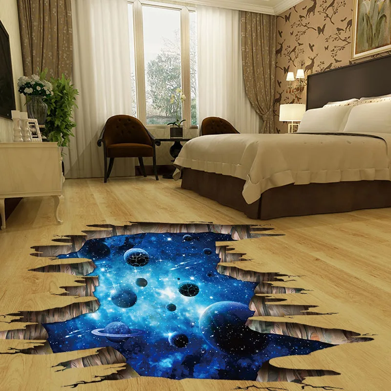 New 3d cosmic space galaxy Floor Sticker children wall stickers for kids room nursery baby bedroom home decoration decals murals
New 3d cosmic space galaxy Floor Sticker children wall stickers for kids room nursery baby bedroom home decoration decals murals