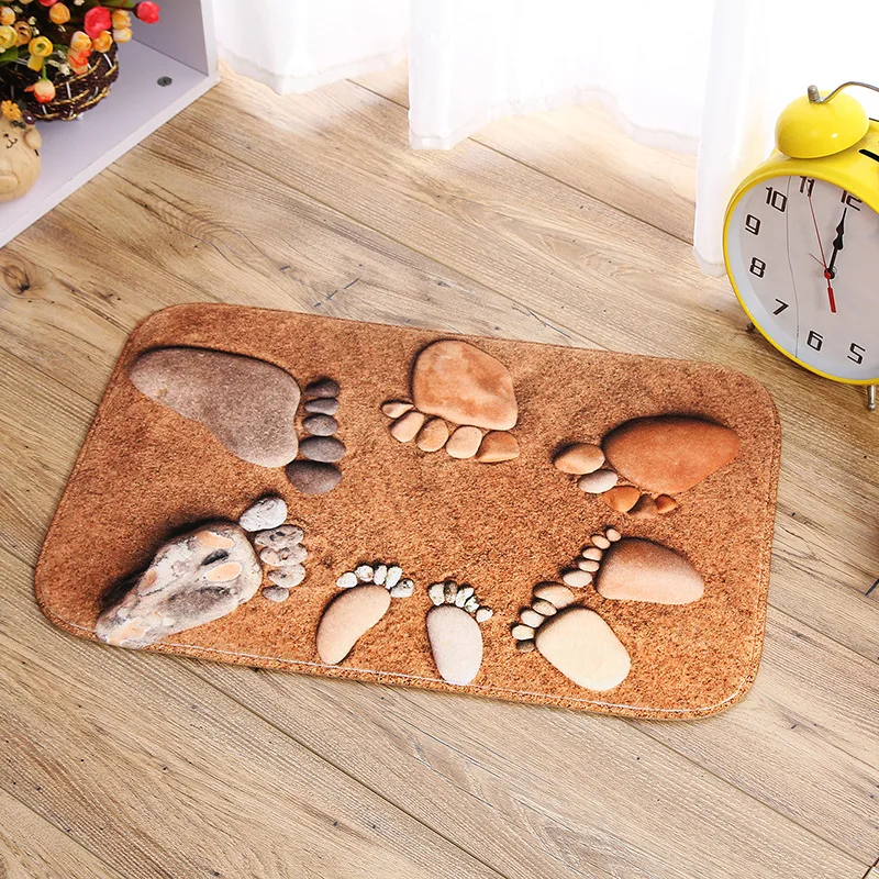 Cartoon Fashion Cute Novelty Realistic 3D Footprint Non-slip Warm Feet Cotton Absorbent Children Bath Mats Doormat Floor Rug G1B
Cartoon Fashion Cute Novelty Realistic 3D Footprint Non-slip Warm Feet Cotton Absorbent Children Bath Mats Doormat Floor Rug G1B