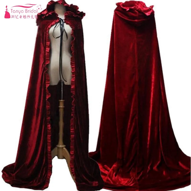 Burgundy Long Wedding Cape With Hat Long Elegant Fashion Wrap Jacket Bridal Accessories 180cm Length DQG951
Burgundy Long Wedding Cape With Hat Long Elegant Fashion Wrap Jacket Bridal Accessories 180cm Length DQG951