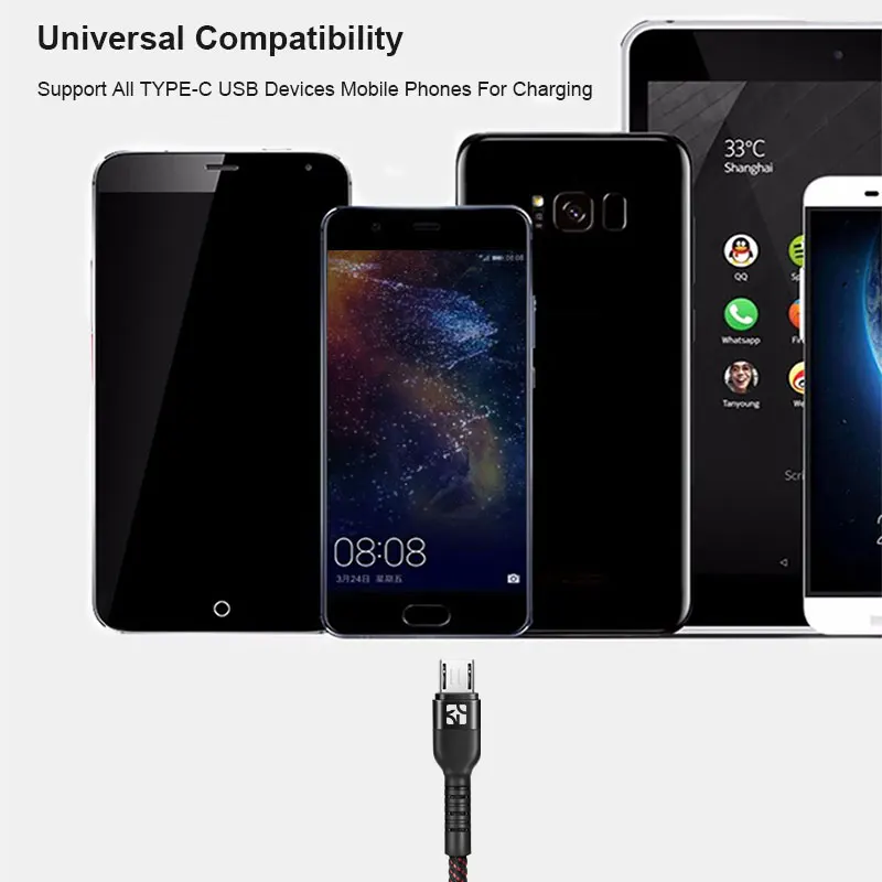 Coolreall Reversible USB Micro cable 2.4A Phone fast charging Micro USB Charge Cable for Samsung Xiaomi huawei Tablet Android
Coolreall Reversible USB Micro cable 2.4A Phone fast charging Micro USB Charge Cable for Samsung Xiaomi huawei Tablet Android