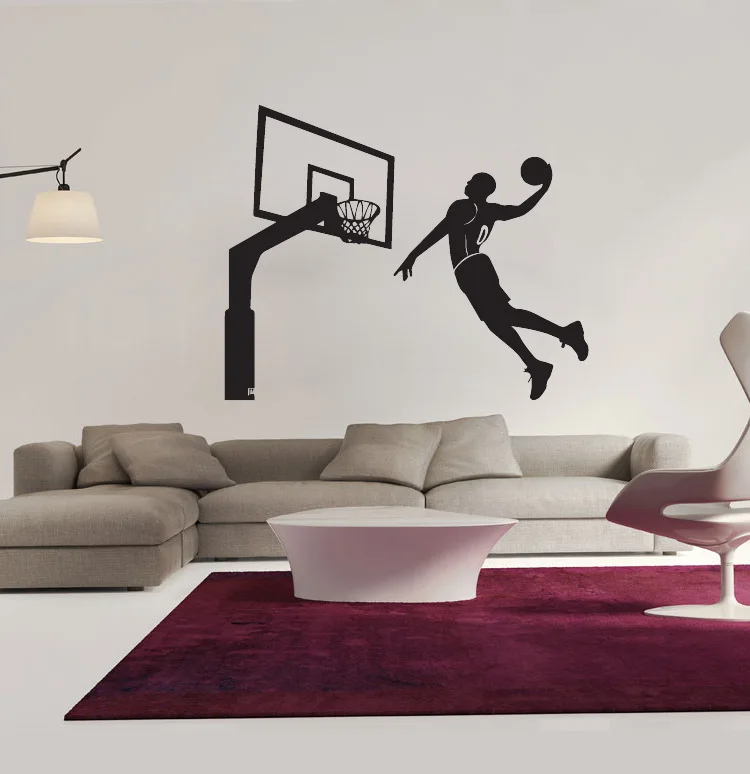 Home Decor carved art Double sided visual stickers the living room decoration dunk sports wall stickers
Home Decor carved art Double sided visual stickers the living room decoration dunk sports wall stickers